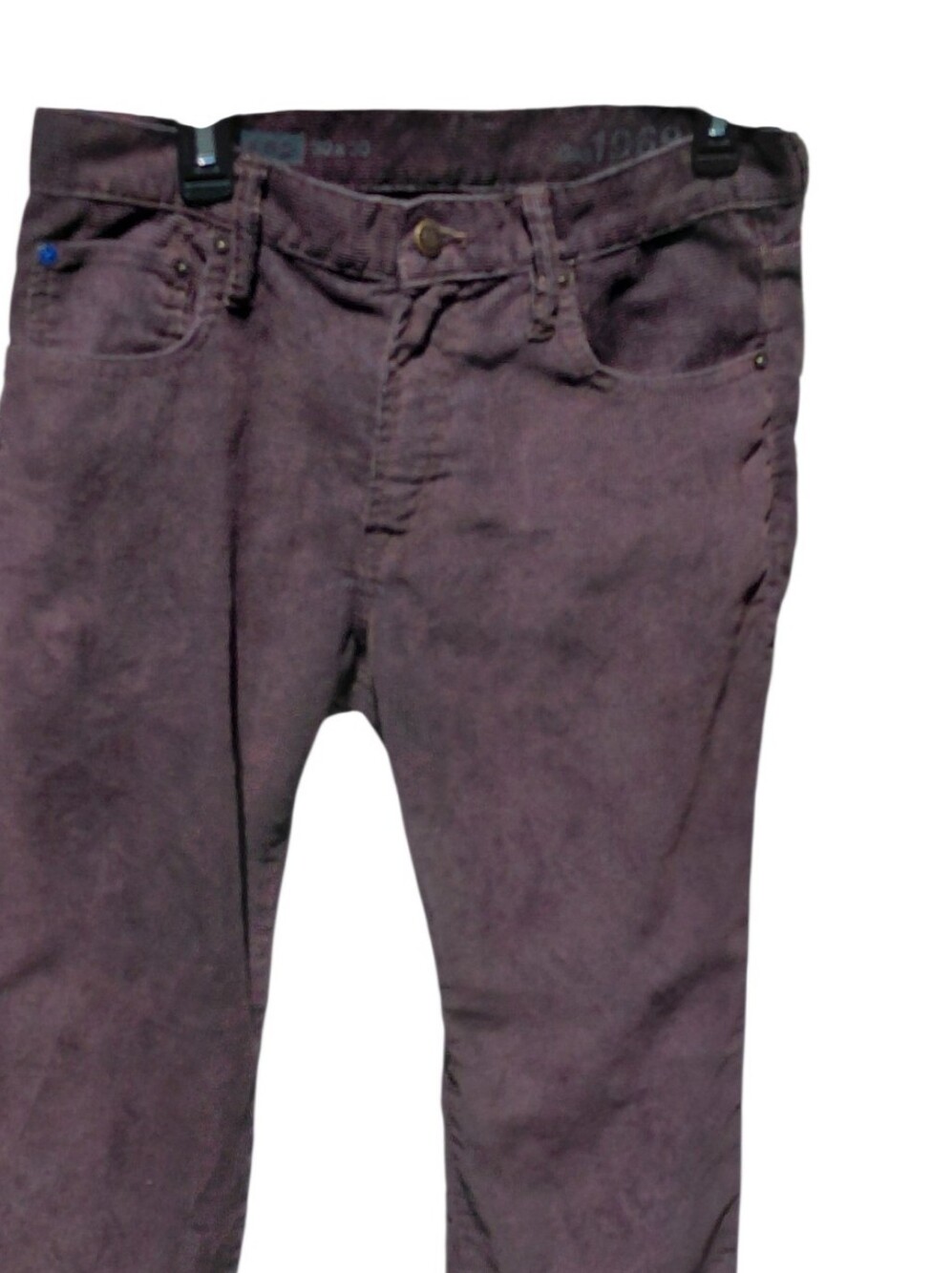 8407..Men's Gap 1969 Straight Legs Pants in Dark Brown Size 30x30 - Picture 3 of 4
